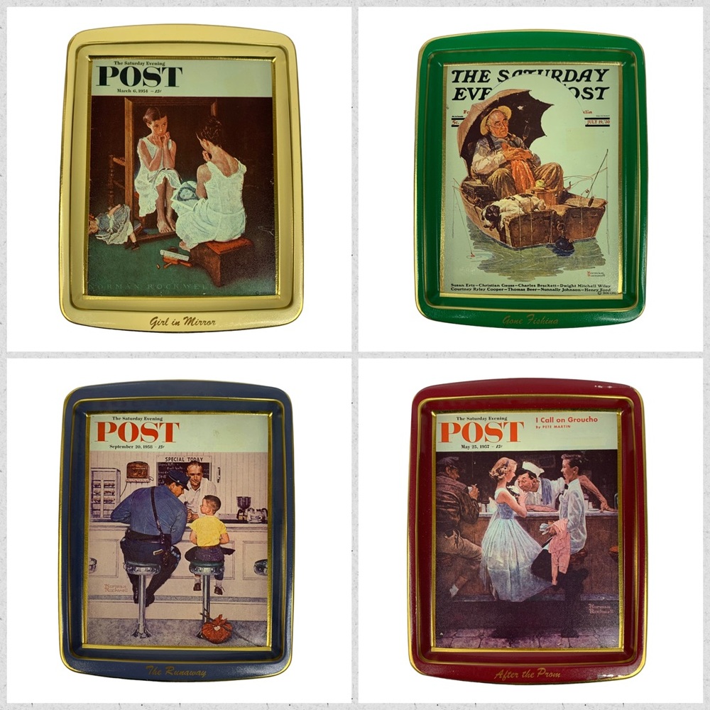 Set‎ Of Collector’s Series Saturday Evening Post Illustrations